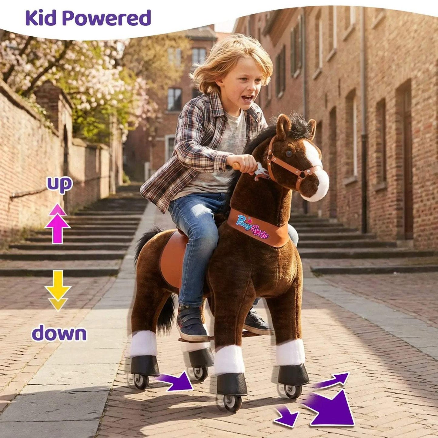 Model U® Horse Ride-On Toy Age 7+ – Chocolate - PonyCycle, Inc.