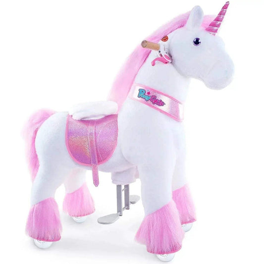  Pink Ride-On Unicorn Deluxe Safe Durable Ages 4-7 -  ToylandEU™