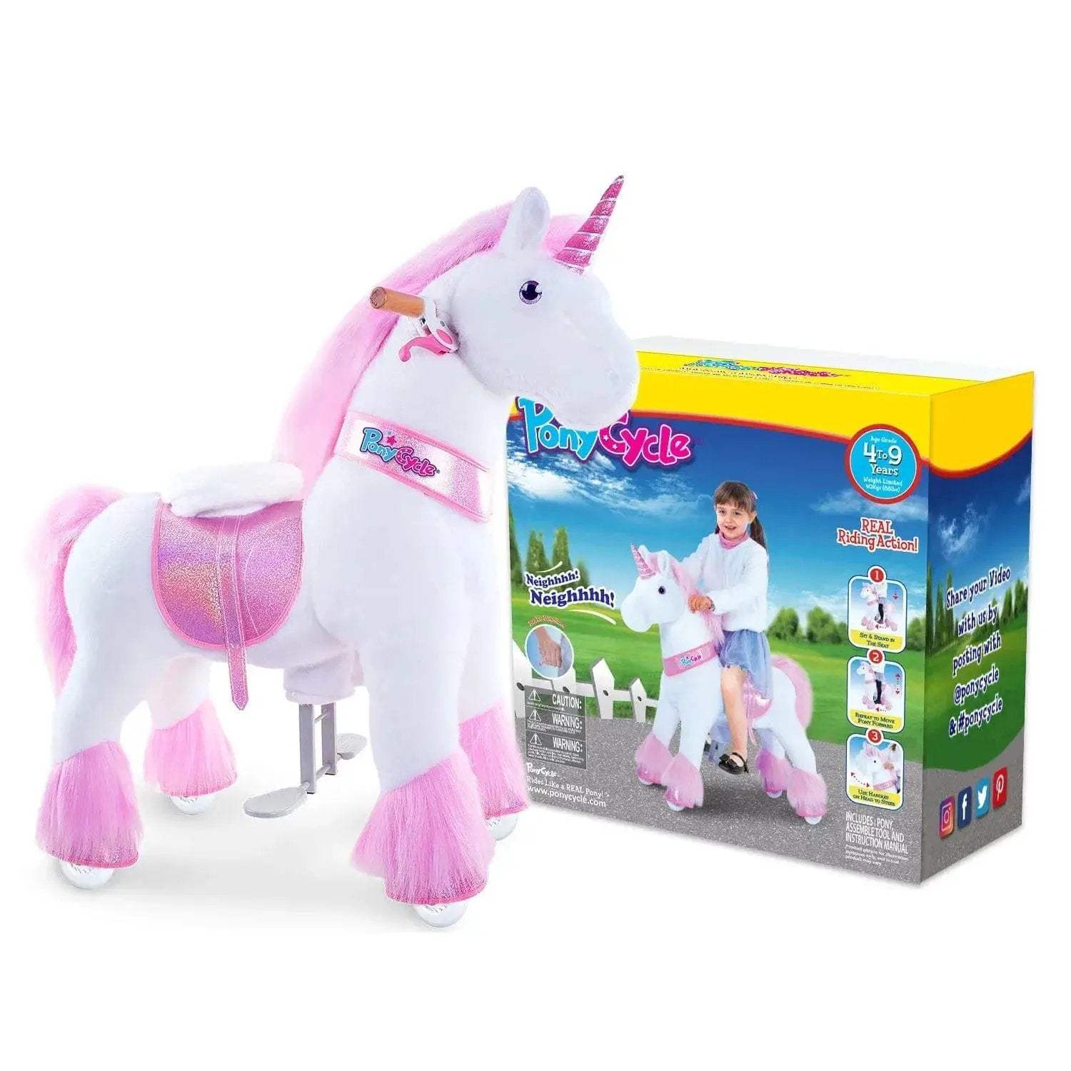 Model U® Unicorn Ride-On Toy Age 4–7 – Pink - ToylandEU