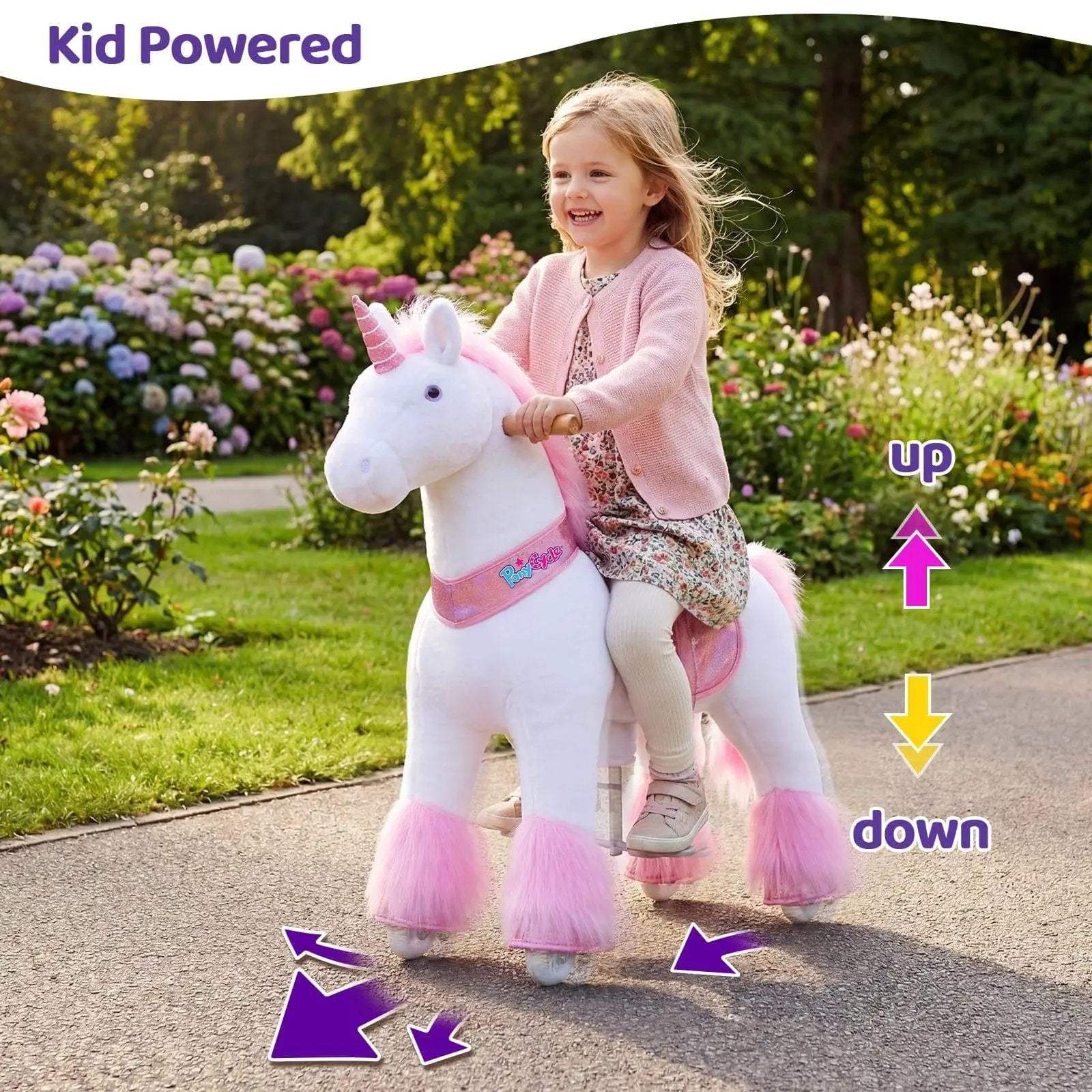 Model U® Unicorn Ride-On Toy Age 4–7 – Pink - ToylandEU