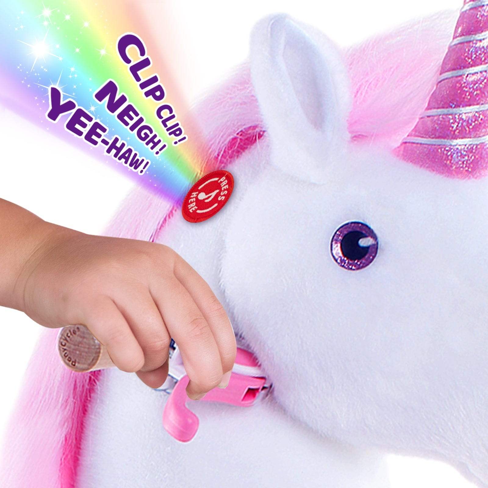 Model U® Unicorn Ride-On Toy Age 7+ – Pink - PonyCycle, Inc.