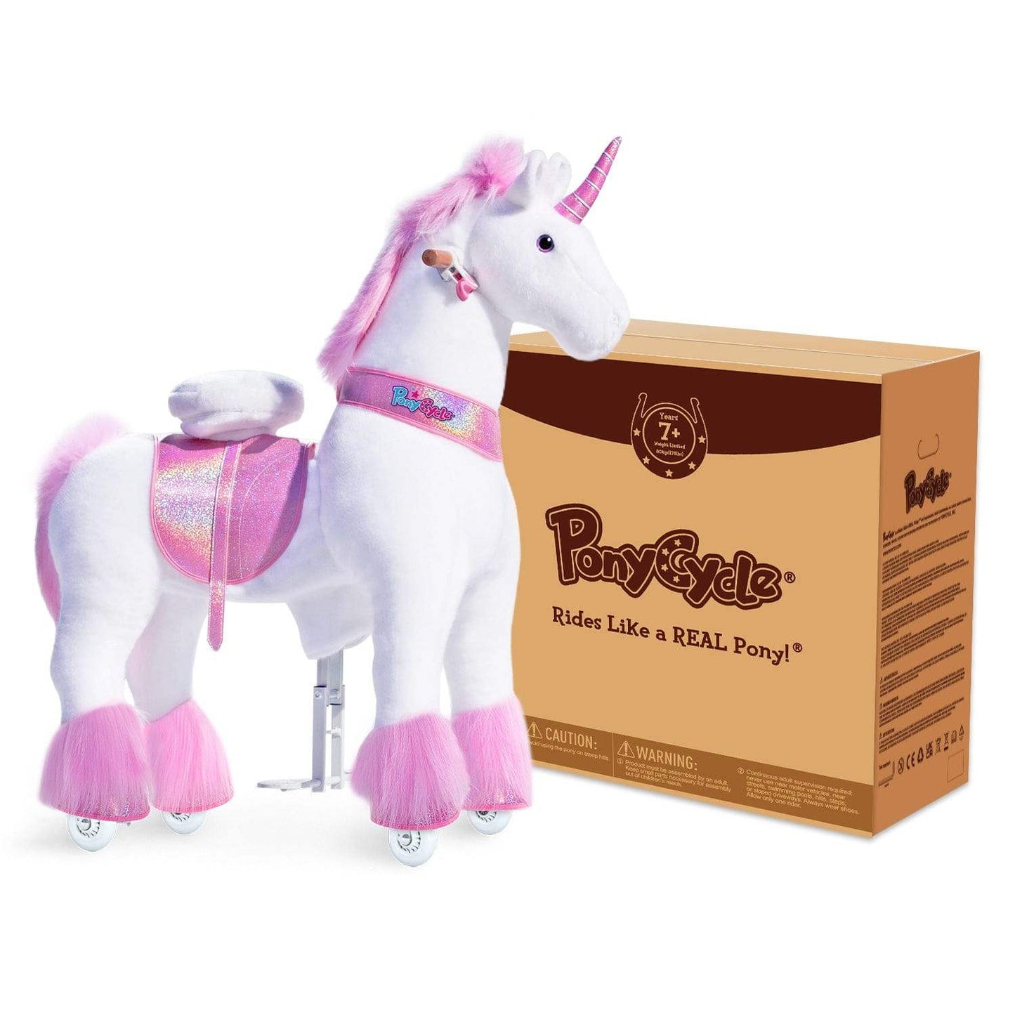 Model U® Unicorn Ride-On Toy Age 7+ – Pink - PonyCycle, Inc.