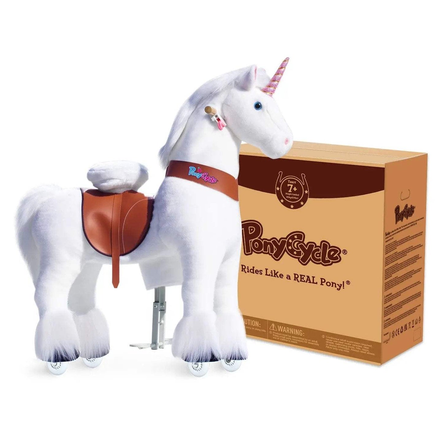 Model U® Unicorn Ride-On Toy Age 7+ – White - PonyCycle, Inc.