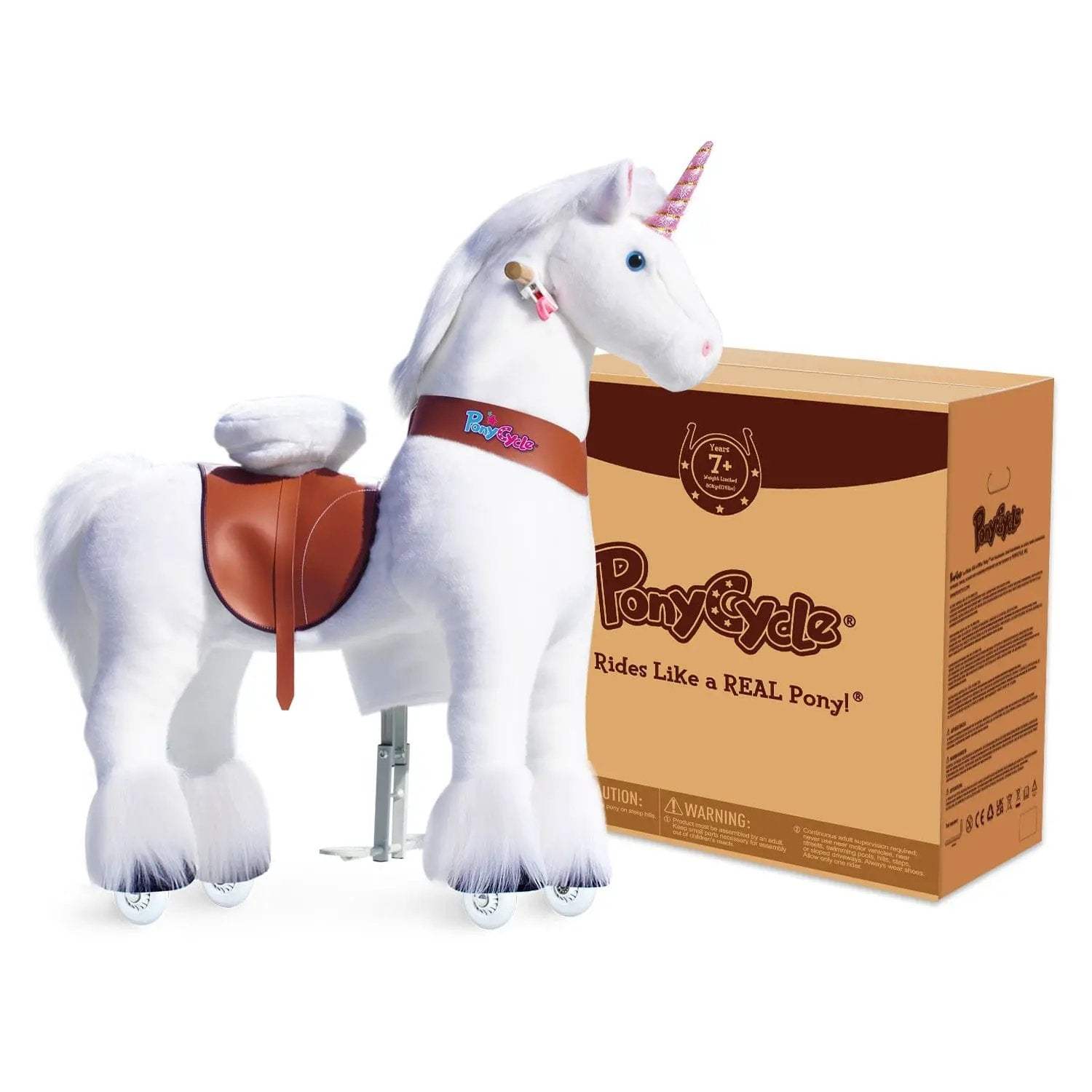 Model U® Unicorn Ride-On Toy Age 7+ – White - PonyCycle, Inc.