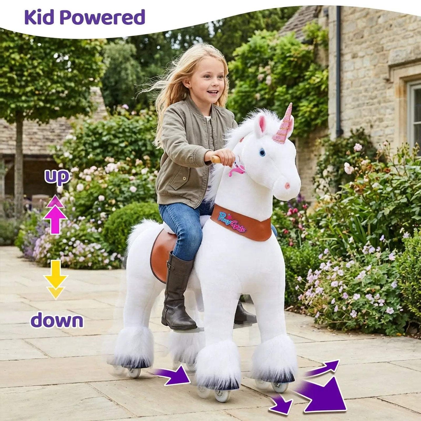Model U® Unicorn Ride-On Toy Age 7+ – White - PonyCycle, Inc.