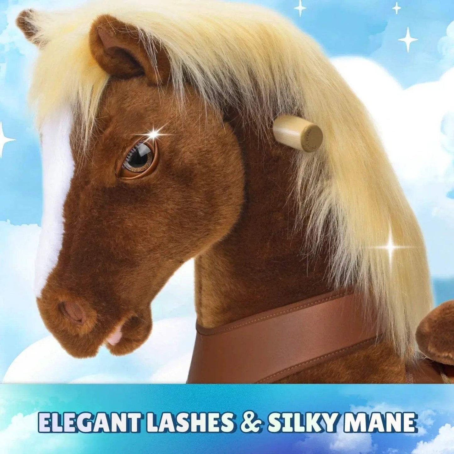 Model Y® Horse Ride-On Toy Age 3–4 – Brown - ToylandEU