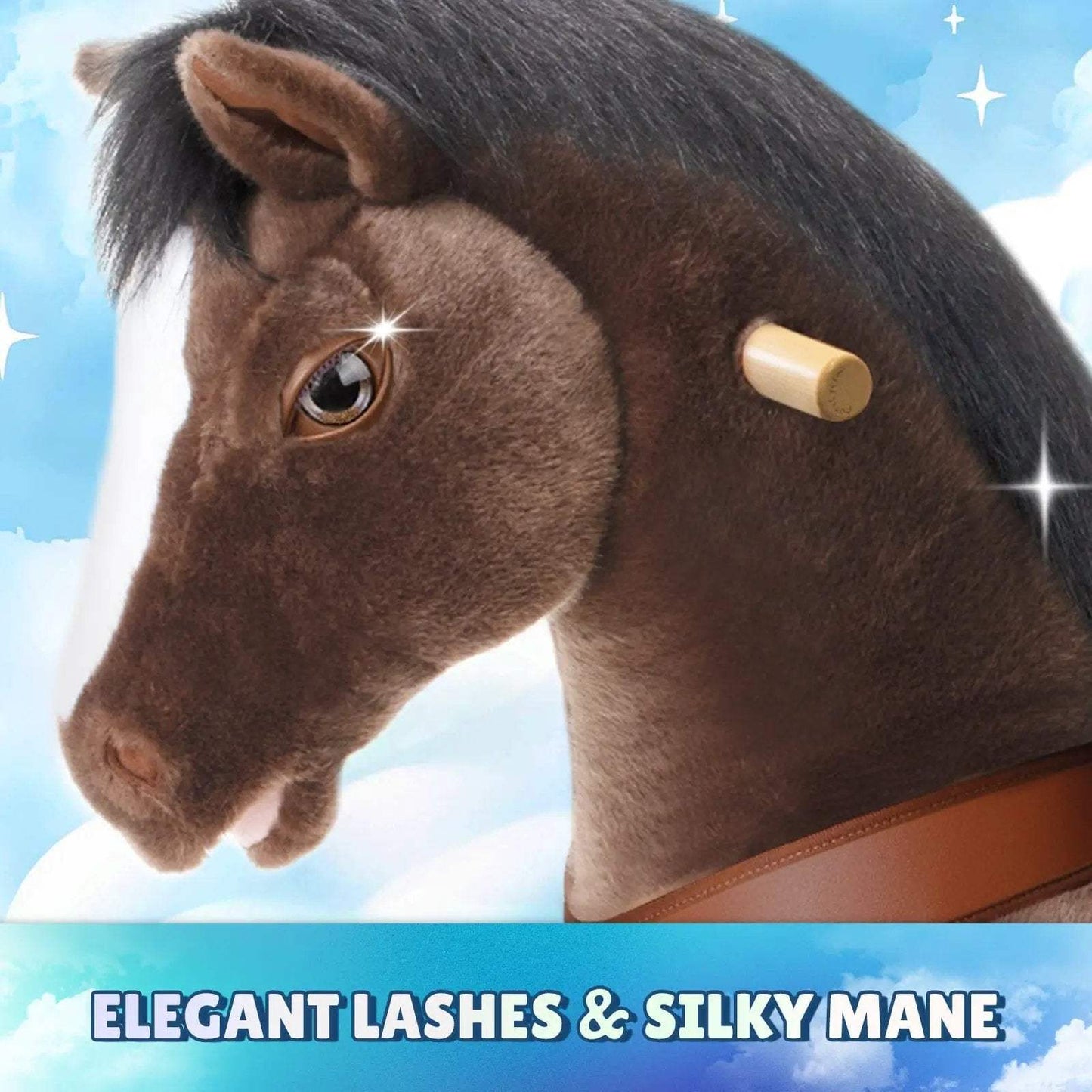 Model Y® Horse Ride-On Toy Age 3–4 – Chocolate Brown - PonyCycle, Inc.