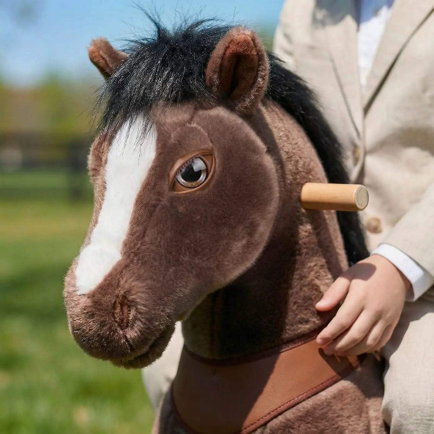 Model Y® Horse Ride-On Toy Age 3–4 – Chocolate Brown - PonyCycle, Inc.