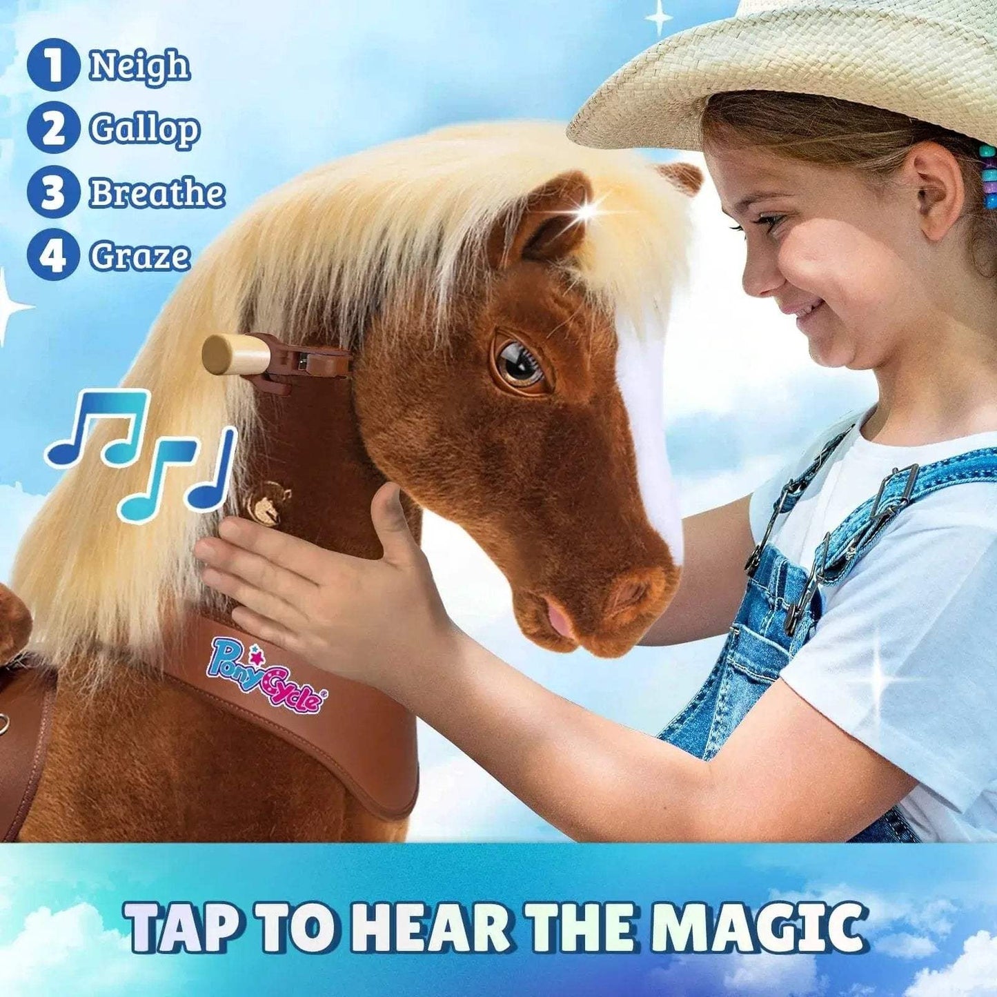 Model Y® Horse Ride-On Toy Age 4–7 – Brown - ToylandEU