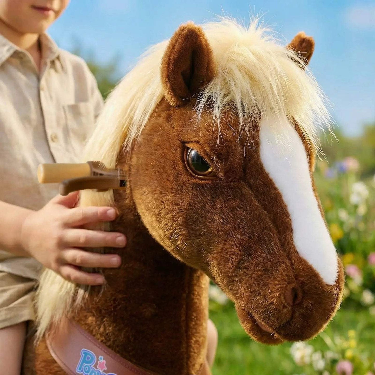 Model Y® Horse Ride-On Toy Age 4–7 – Brown - PonyCycle, Inc.