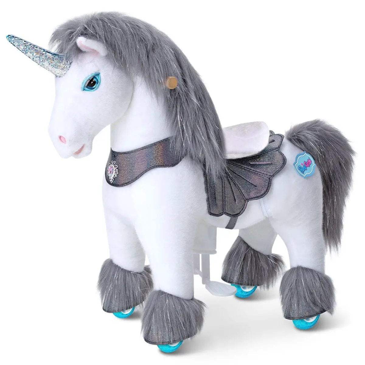 Model Y® Unicorn Ride-On Toy Age 3–4 – Grey - ToylandEU
