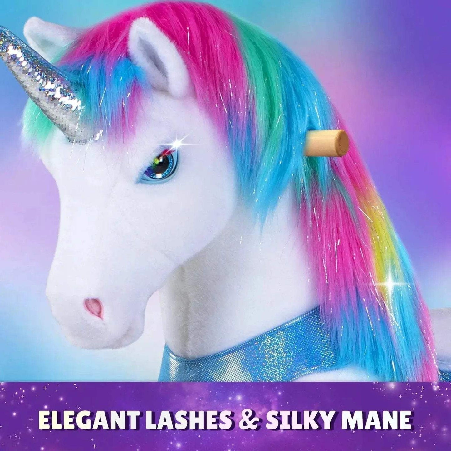 Model Y® Unicorn Ride-On Toy Age 3–4 – Rainbow - ToylandEU