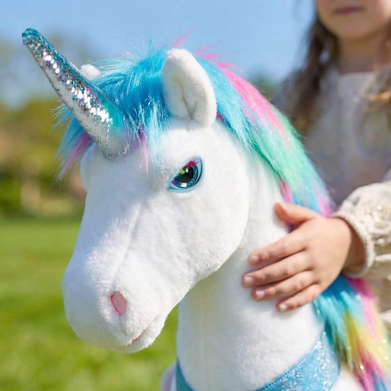 Model Y® Unicorn Ride-On Toy Age 3–4 – Rainbow - ToylandEU