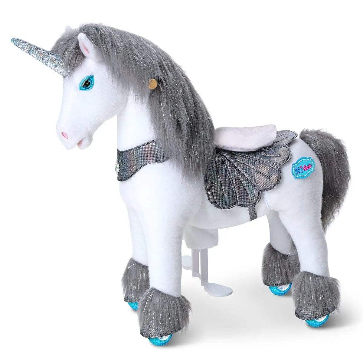 Model Y® Unicorn Ride-On Toy Age 4–7 – Grey - ToylandEU