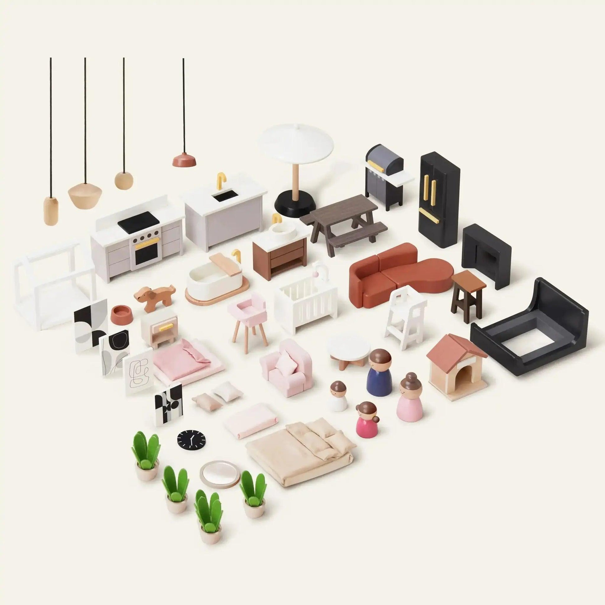  Modern Family Dollhouse Minimalist Studio Design Chic -  ToylandEU™