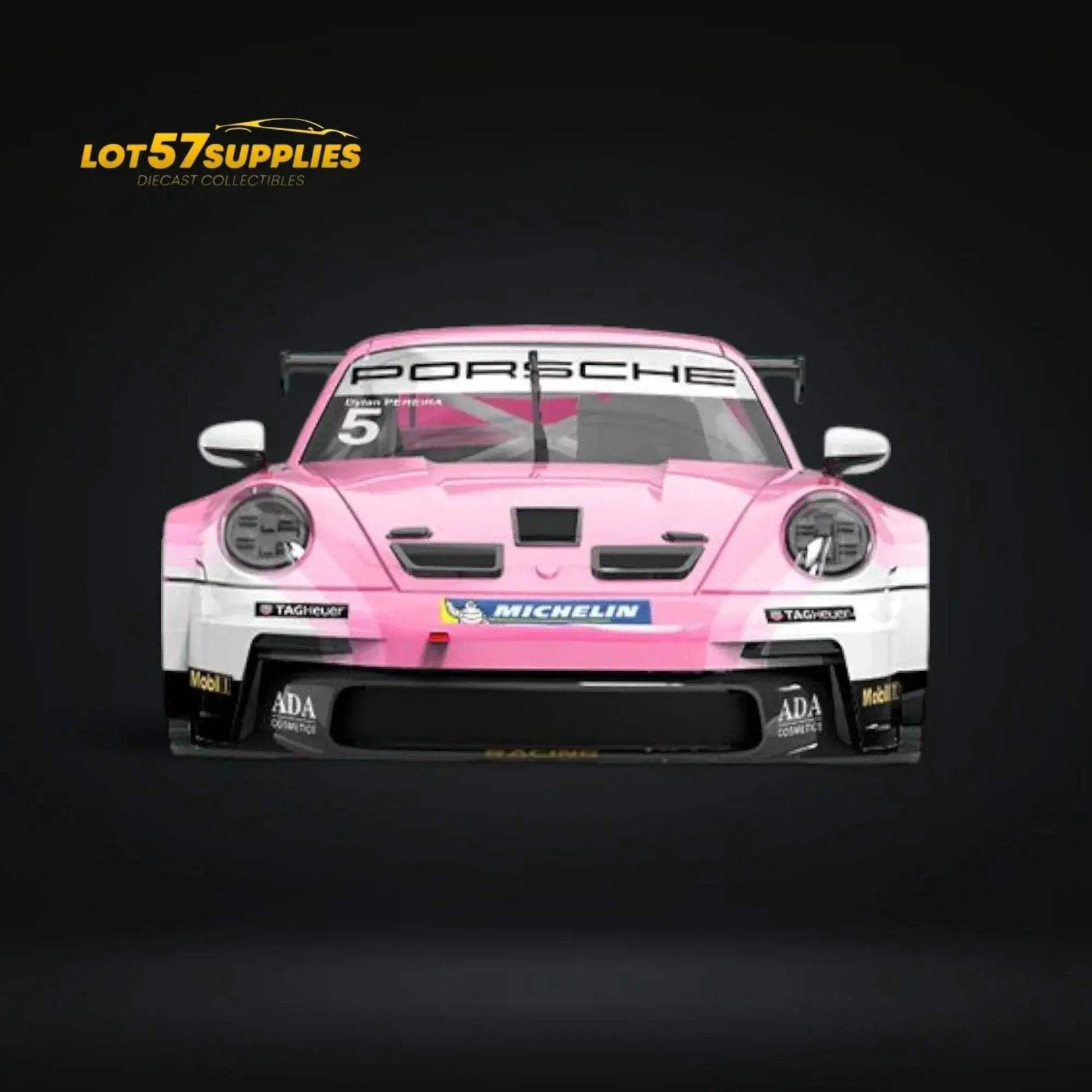 ModernArt Porsche 911 GT3 Cup-Yonda BWT Pink livery w/ figure 1:64 - ToylandEU