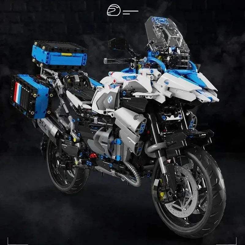 Modular Brick Motorcycle Building Blocks For Creative Play - ToylandEU