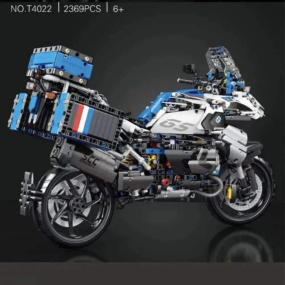 Modular Brick Motorcycle Building Blocks For Creative Play - ToylandEU
