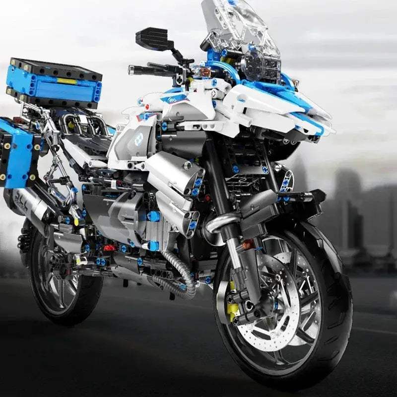 Modular Brick Motorcycle Building Blocks For Creative Play - ToylandEU