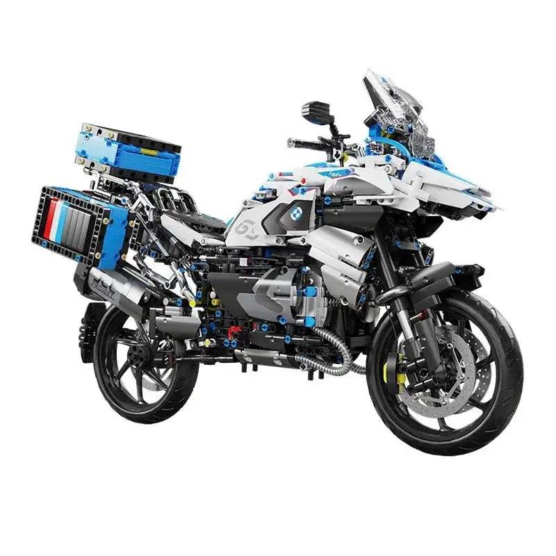 Modular Brick Motorcycle Building Blocks For Creative Play - ToylandEU