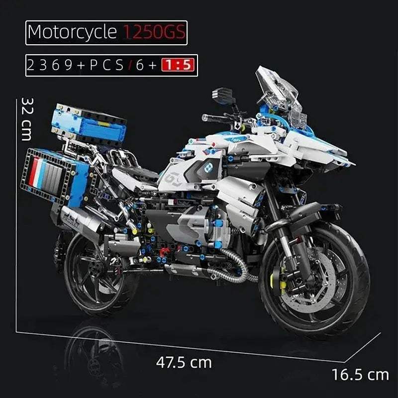 Modular Brick Motorcycle Building Blocks For Creative Play - ToylandEU