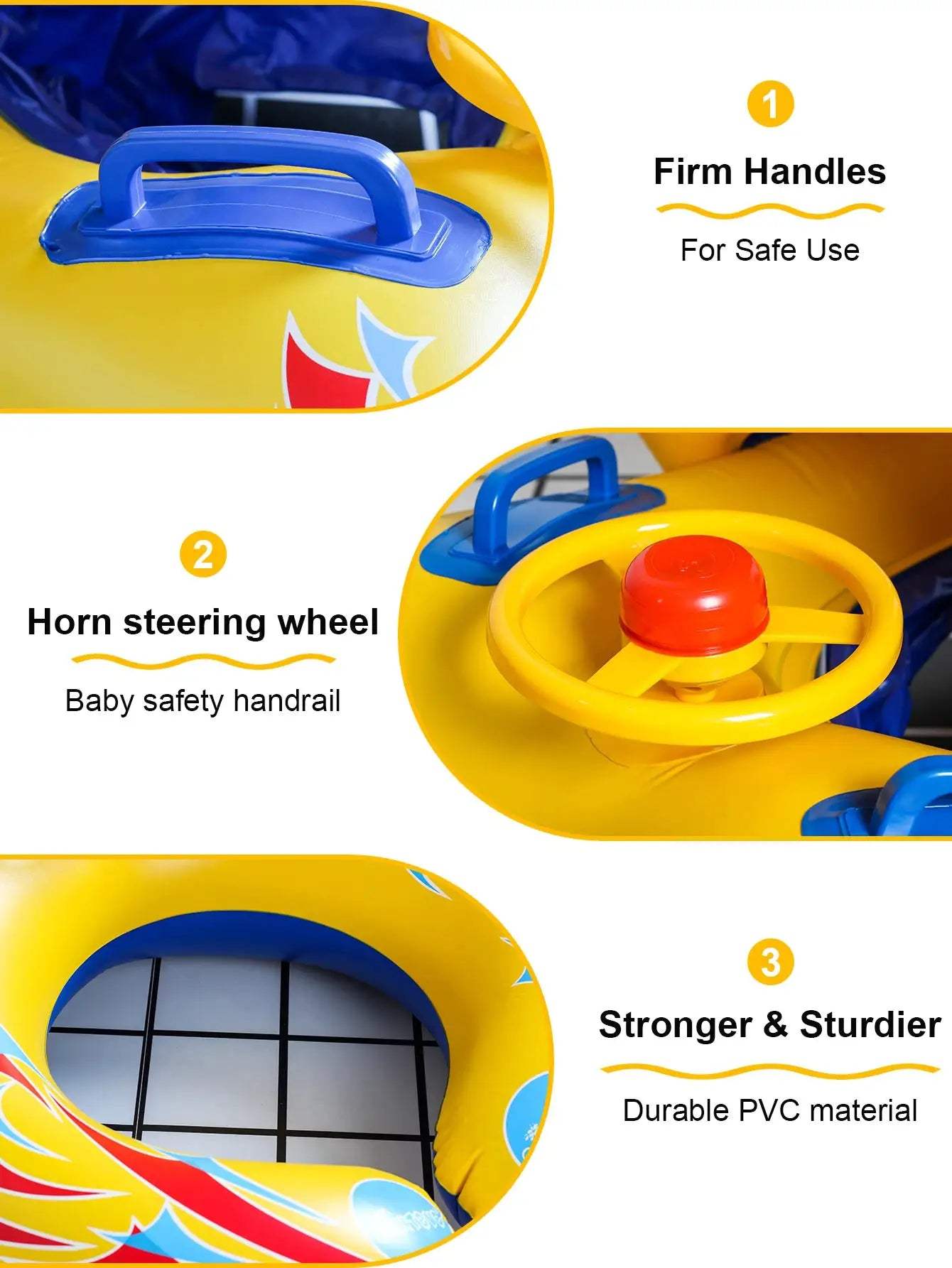 1PC Mommy and Me Pool Baby Float with Removable Canopy,Infant seat Float for Swimming Pool,1 Child - ToylandEU