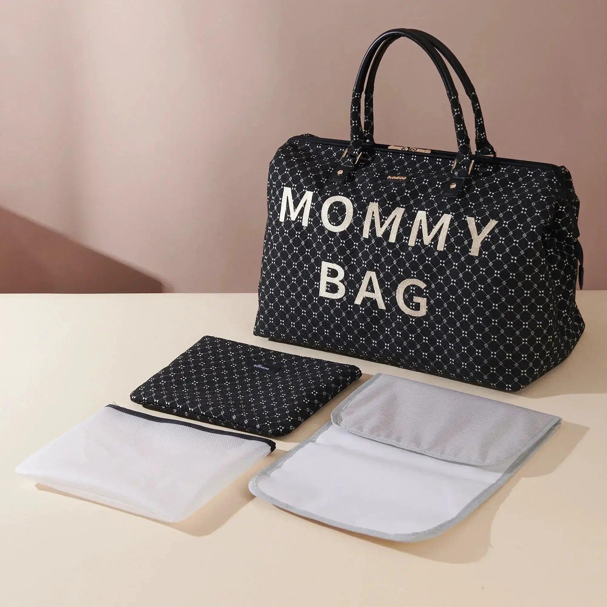  Sunveno 4-in-1 Multifunctional Mommy Bag: Large Capacity, Stylish, 48L, Fish Opening, Includes Wet Bag, Wallet, and Diaper Mat -  ToylandEU™