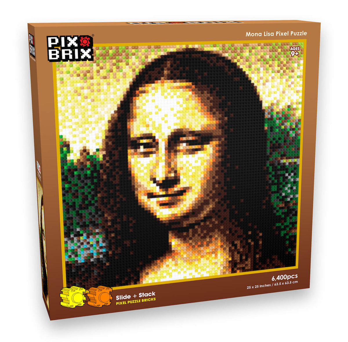 Mona Lisa Pixel Puzzle | Interlocking Pieces | Toylandeu™