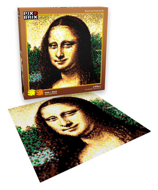 Mona Lisa Pixel Puzzle | Interlocking Pieces | Toylandeu™
