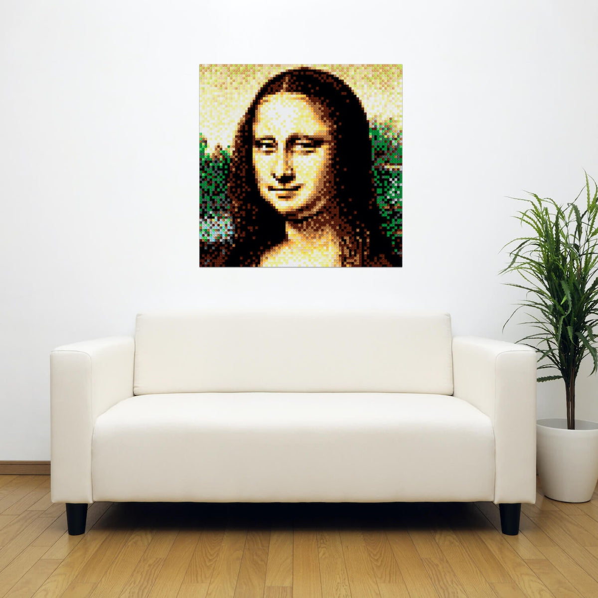 Mona Lisa Pixel Puzzle | Interlocking Pieces | Toylandeu™