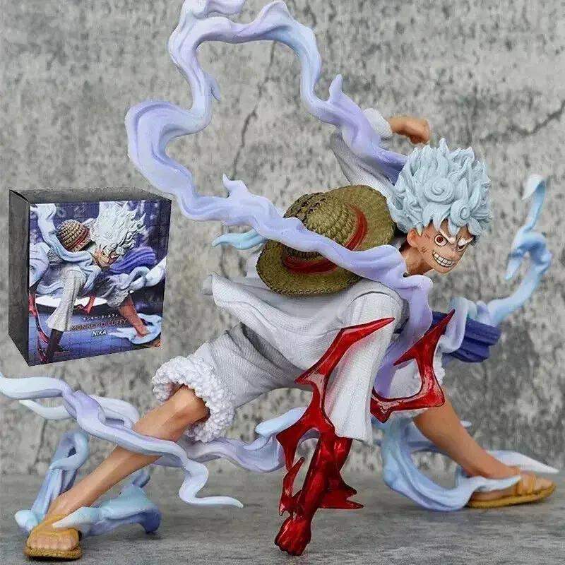 Monkey D. Luffy One Piece Figurines, Gear 5 Nika Sun God One Piece Anime Figure - ToylandEU