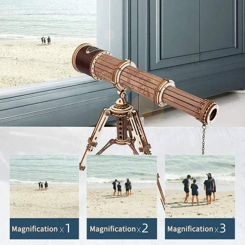 Monocular Telescope 3D Wooden Puzzle Kit For Teens And Adults - ToylandEU