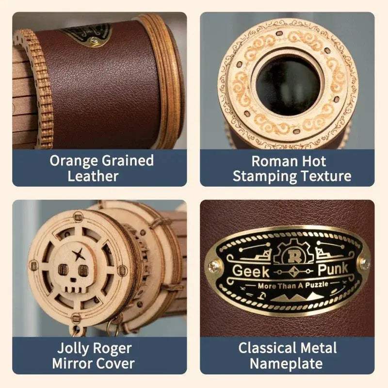 Monocular Telescope 3D Wooden Puzzle Kit For Teens And Adults - ToylandEU