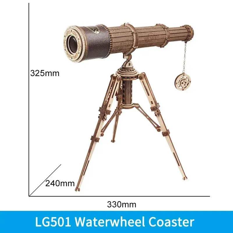 Monocular Telescope 3D Wooden Puzzle Kit For Teens And Adults - ToylandEU