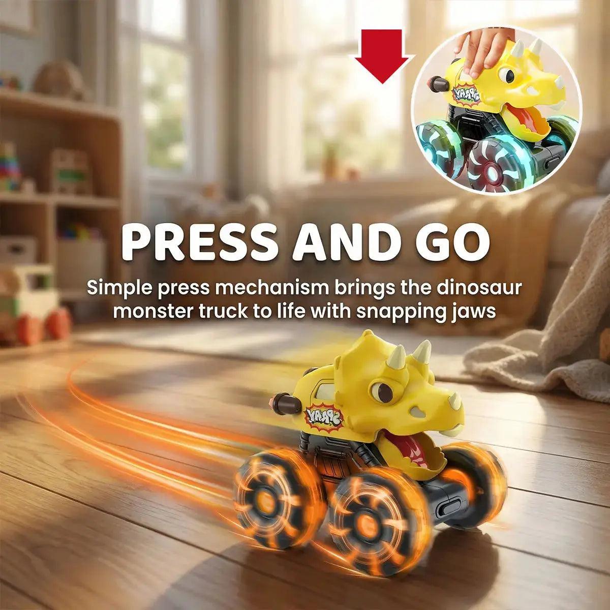  Dinosaur Monster Truck Light Up Wheels Toy For Kids -  ToylandEU™