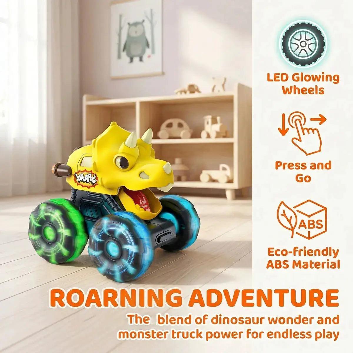  Dinosaur Monster Truck Light Up Wheels Toy For Kids -  ToylandEU™