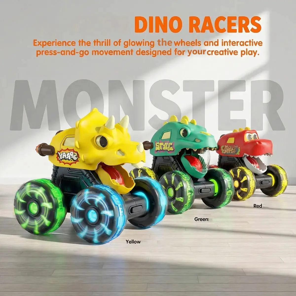  Dinosaur Monster Truck Light Up Wheels Toy For Kids -  ToylandEU™