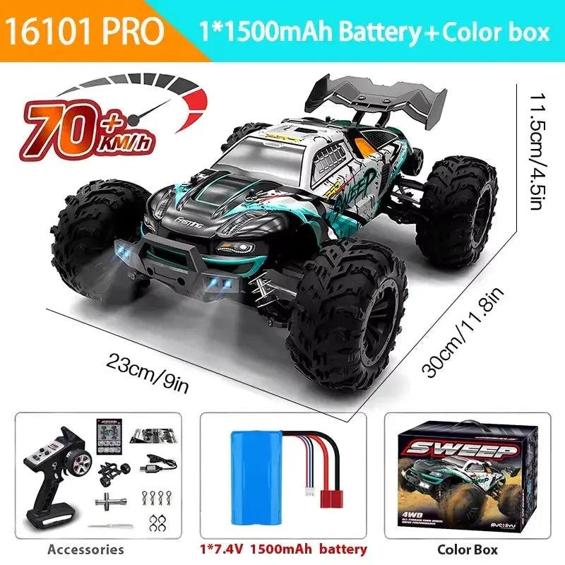  RC Monster Truck Off Road 4WD Vehicle For Boys Durable -  ToylandEU™