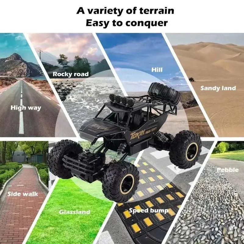 RC Monster Truck Off Road 4WD With Metal Shell LED -  ToylandEU™