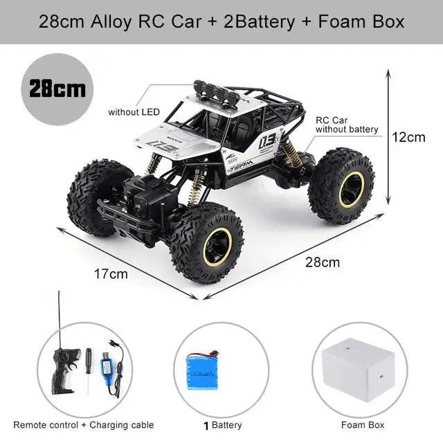  RC Monster Truck Off Road 4WD With Metal Shell LED -  ToylandEU™