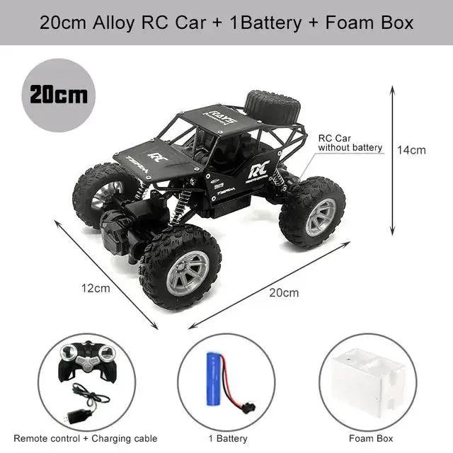  RC Monster Truck Off Road 4WD With Metal Shell LED -  ToylandEU™
