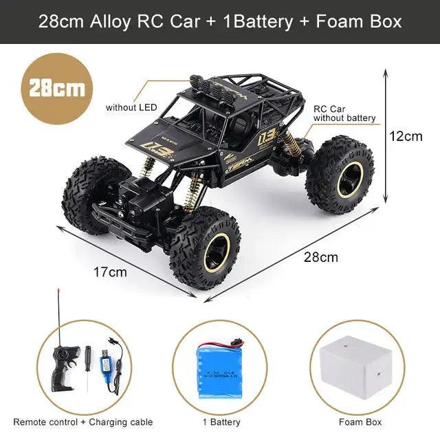  RC Monster Truck Off Road 4WD With Metal Shell LED -  ToylandEU™