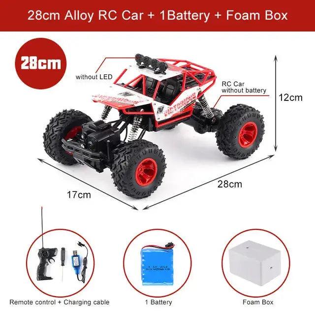  RC Monster Truck Off Road 4WD With Metal Shell LED -  ToylandEU™
