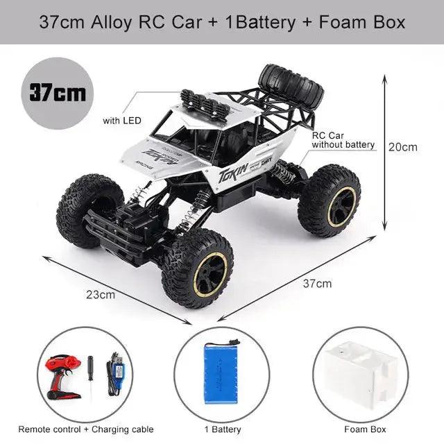  RC Monster Truck Off Road 4WD With Metal Shell LED -  ToylandEU™