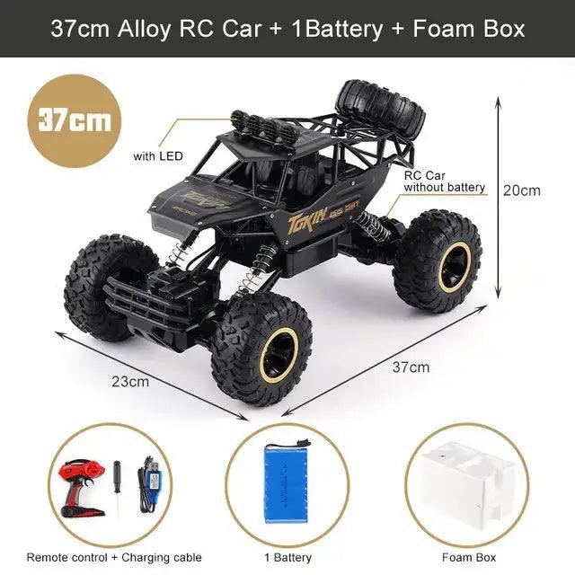  RC Monster Truck Off Road 4WD With Metal Shell LED -  ToylandEU™