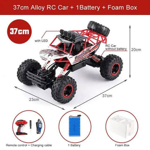  RC Monster Truck Off Road 4WD With Metal Shell LED -  ToylandEU™