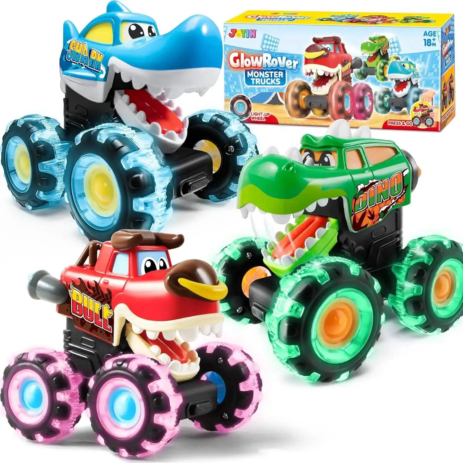  Monster Truck Toy Three Pack Light Up Cars For Kids -  ToylandEU™