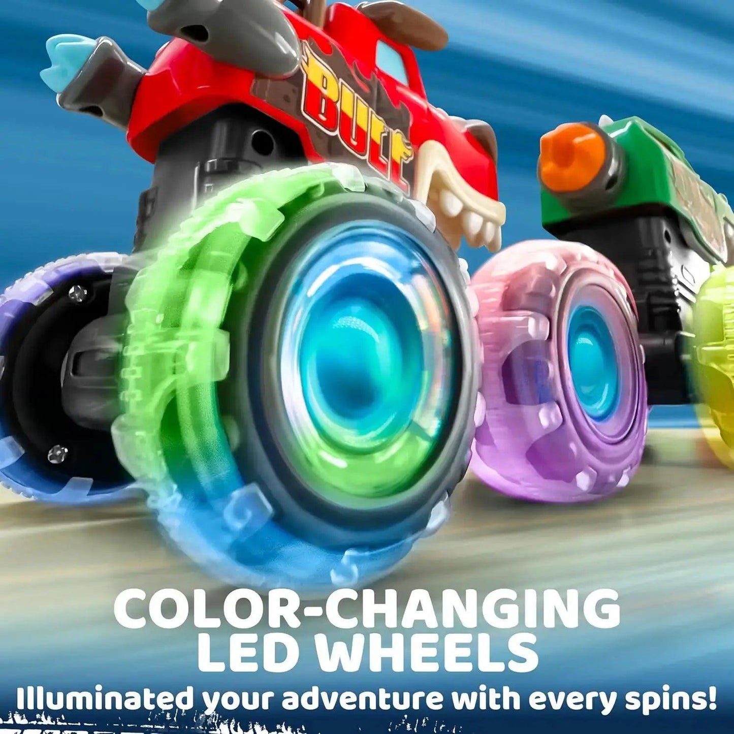  Monster Truck Toy Three Pack Light Up Cars For Kids -  ToylandEU™