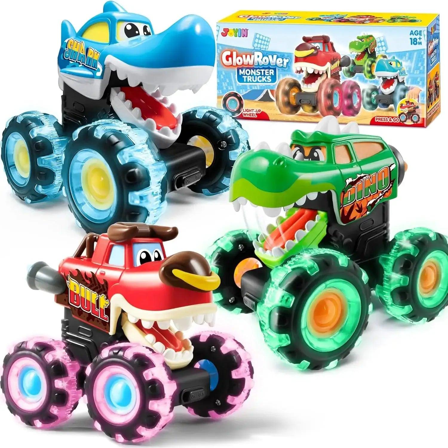  Monster Truck Toy Three Pack Light Up Cars For Kids -  ToylandEU™