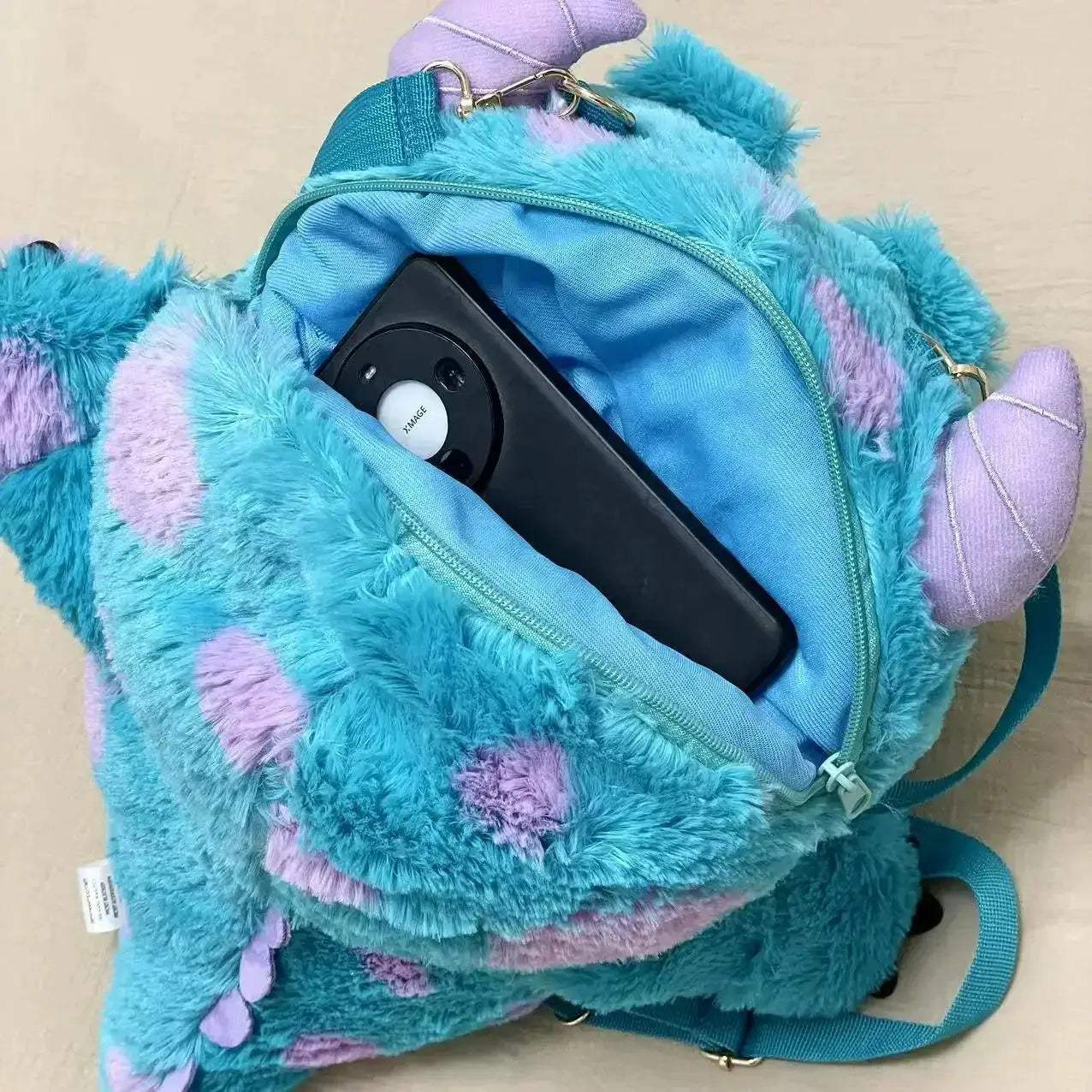 Monsters University Sullivan Plush Backpack With Big Eyes - ToylandEU